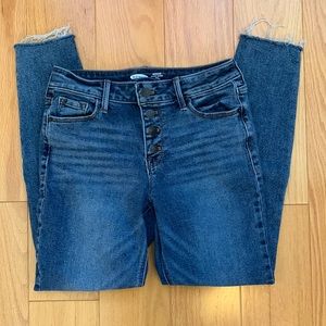 Old Navy rockstar super skinny ankle mid rise jean